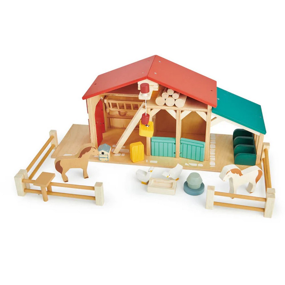 Ferma cu gard din lemn - Tender Leaf Toys Farm - TL8481