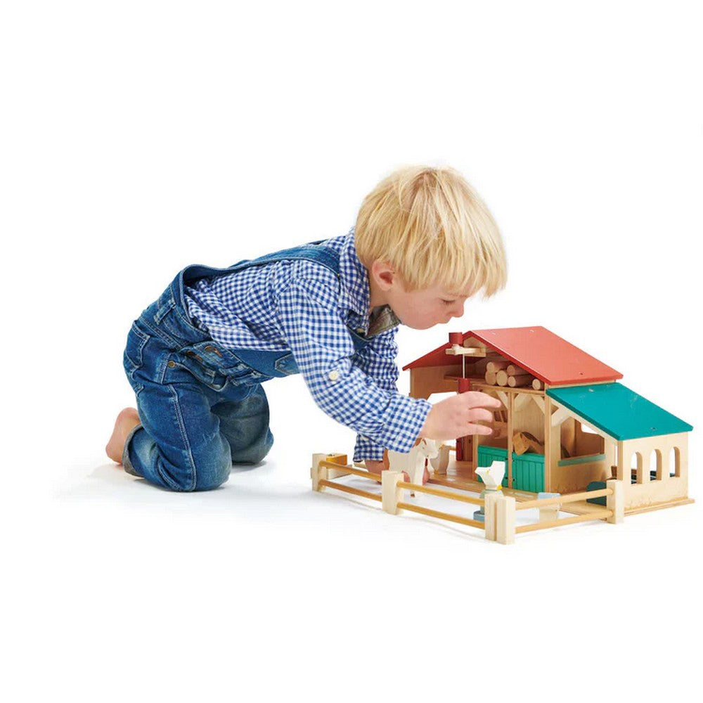 Ferma cu gard din lemn - Tender Leaf Toys Farm - TL8481