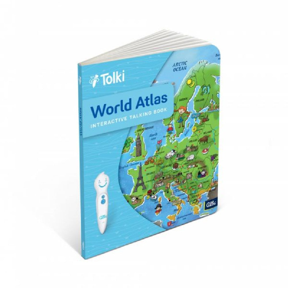 Tolki (Răspundel Istețel) - Carte interactivă „World Atlas” în limba engleză