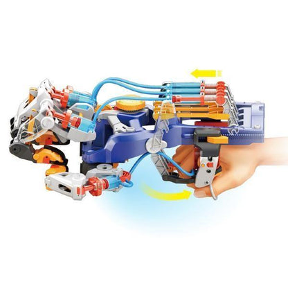 Kit robotica S.T.E.M. - Mana cyborg hidraulica - Jocozaur.ro - Omul potrivit la jocul potrivit