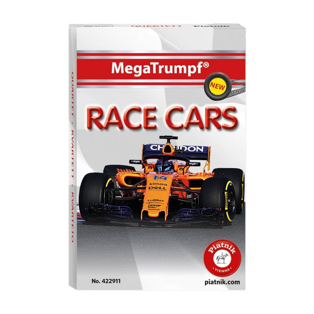 Race cars - cărți cvartet