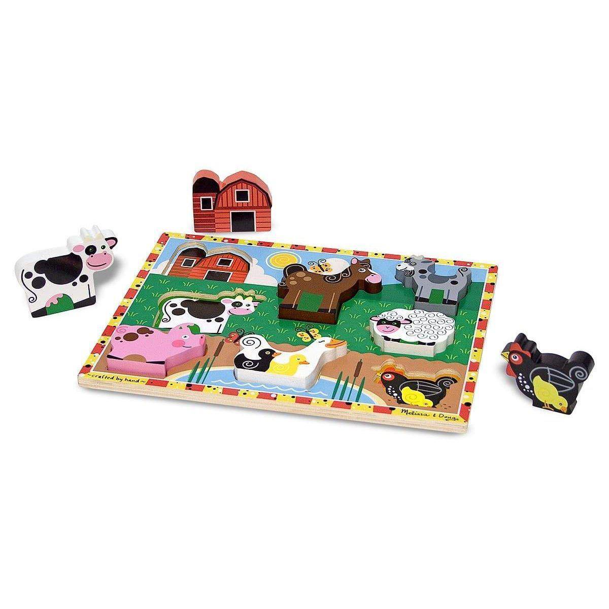 Melissa & Doug Puzzle în relief animale de ferma-Melissa&Doug-2-Jocozaur