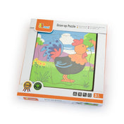 Puzzle stratificat de 4 piese - De la ou la cocoș, Viga