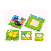 Puzzle stratificat de 4 piese - De la ou la cocoș, Viga