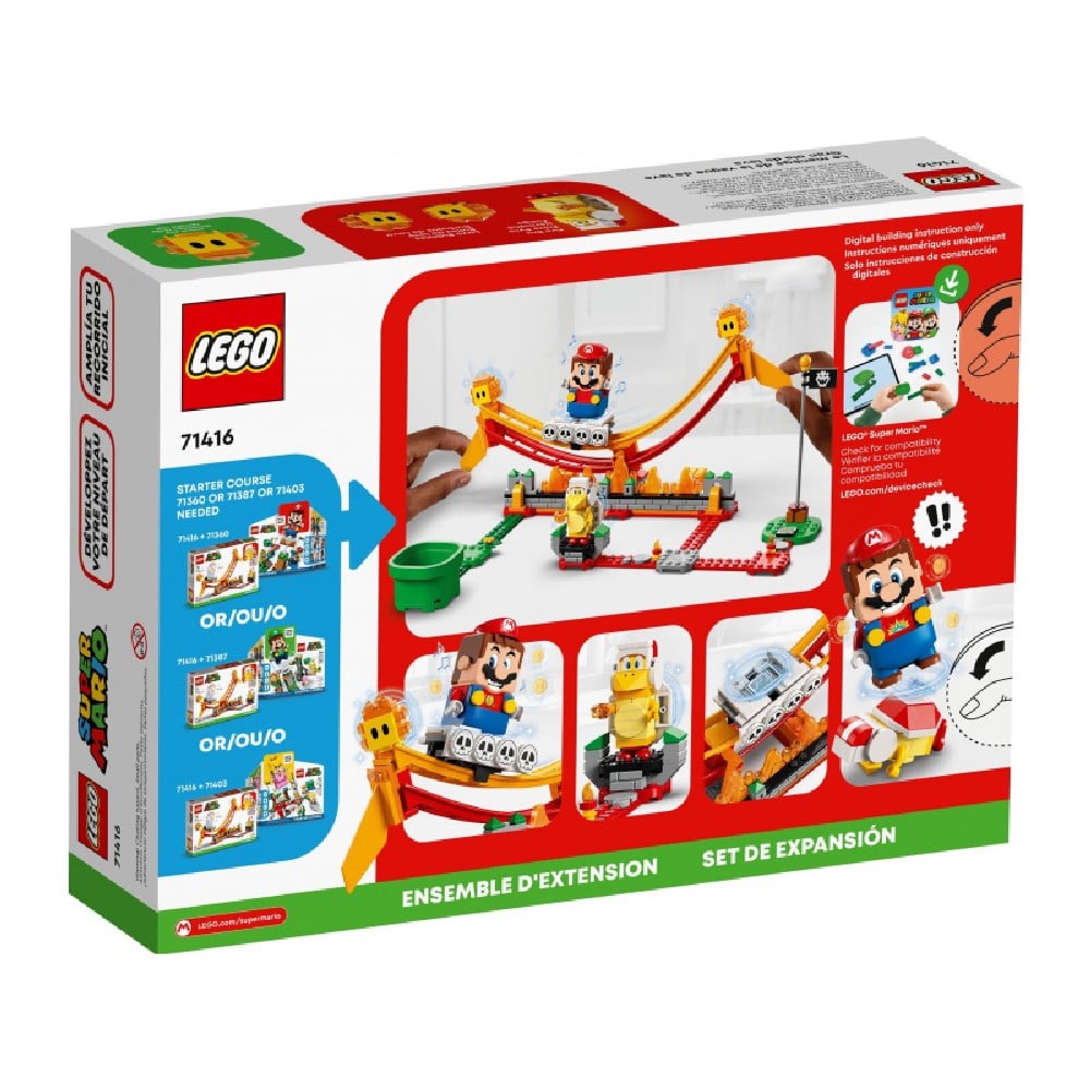 LEGO Super Mario Set de extindere Plimbare pe valul de lavă 71416