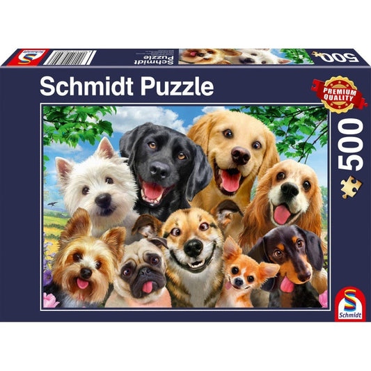 Puzzle Schmidt: Selfie-uri de caine, 500 piese