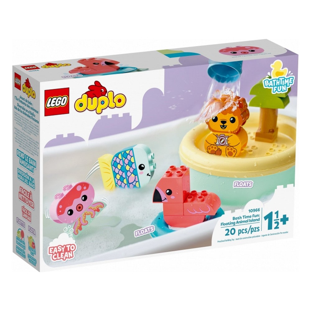 LEGO DUPLO Distracție în Cadă – Insula Plutitoare cu Animale 10966