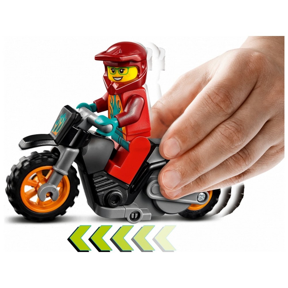 LEGO City Motocicleta de cascadorii Flacara 60311