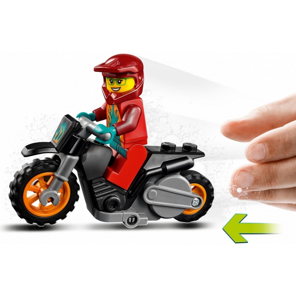 LEGO City Motocicleta de cascadorii Flacara 60311