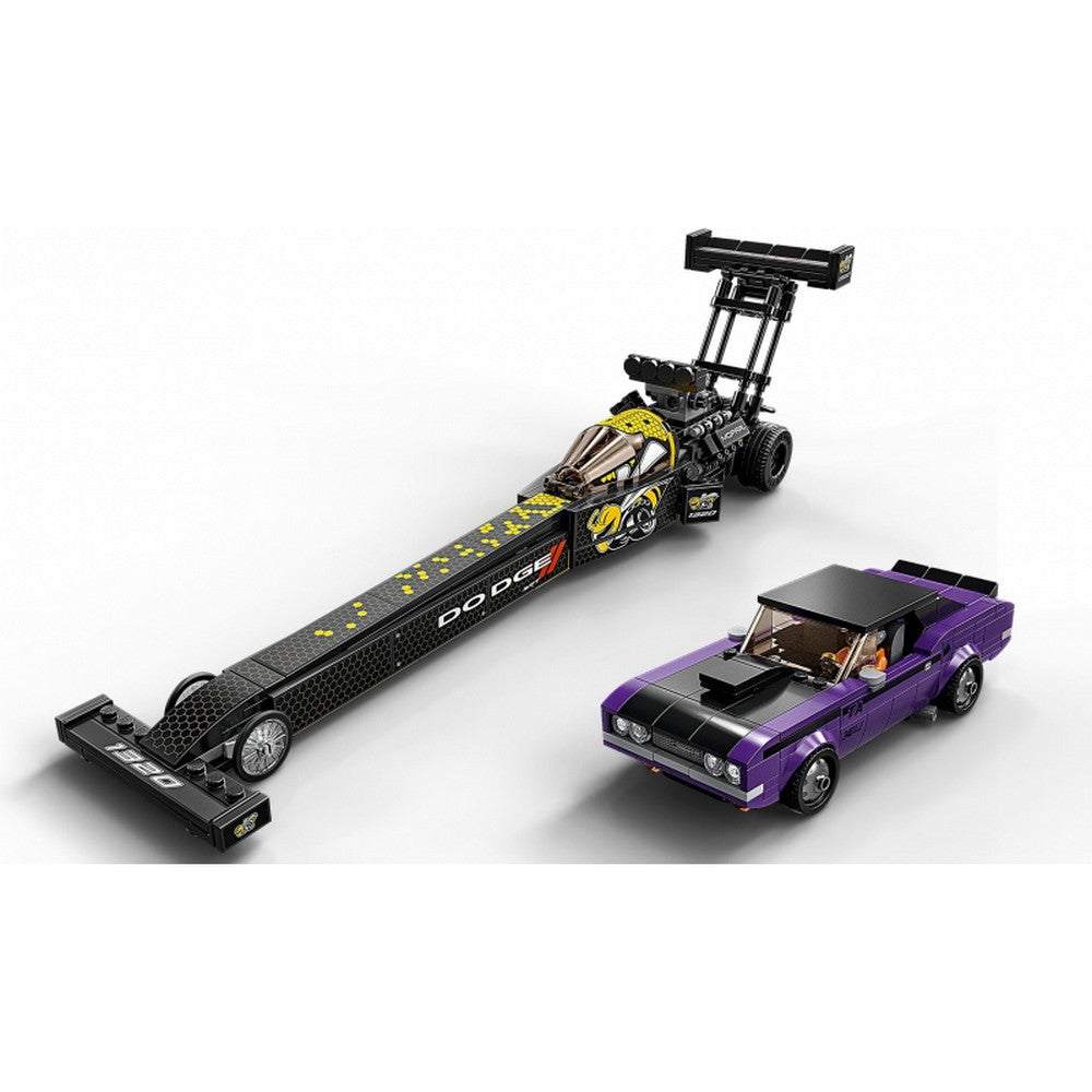 LEGO Speed Champions Mopar Dodge//SRT Top Fuel Dragster si 1970 Dodge Challenger T/A 76904