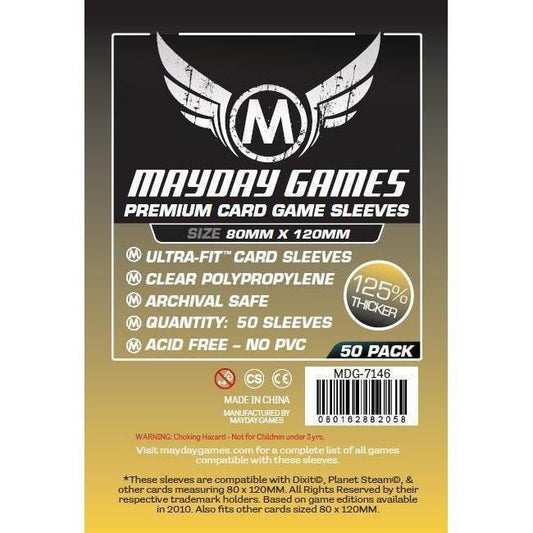 Magnum Gold Mayday Premium Card Sleeves (pack of 50) 80mm x 120mm-Mayday-1-Jocozaur