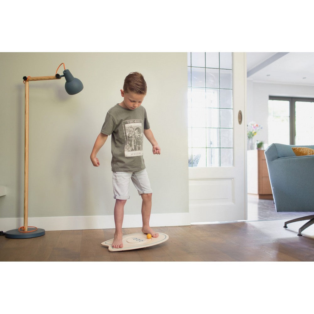 Placă de echilibru și surf din lemn, BS Toys