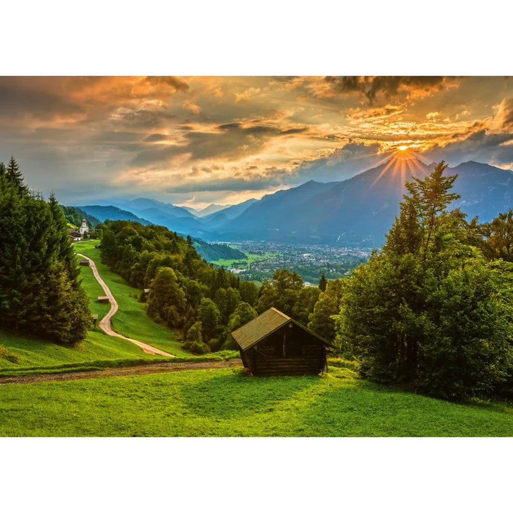 Puzzle Schmidt: Apus de soare peste Wamberg, 1500 piese