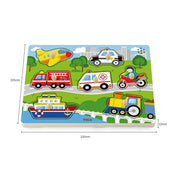 Puzzle sonor de 7 piese - Mijloace de transport, Viga