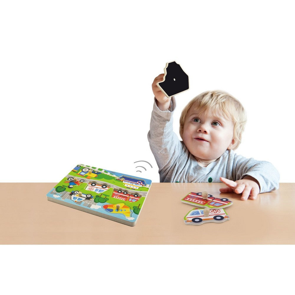 Puzzle sonor de 7 piese - Mijloace de transport, Viga