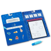 Melissa & Doug Joc creativ, Desen cu apă, Urme azurii și tu - forme