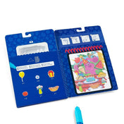 Melissa & Doug Joc creativ, Desen cu apă, Urme azurii și tu - forme