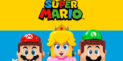 LEGO® Super Mario™: Mario, Luigi és Peach interaktív figurái, amelyek ikonikus kalandokat és szórakoztató építési élményeket nyújtanak a rajongóknak.