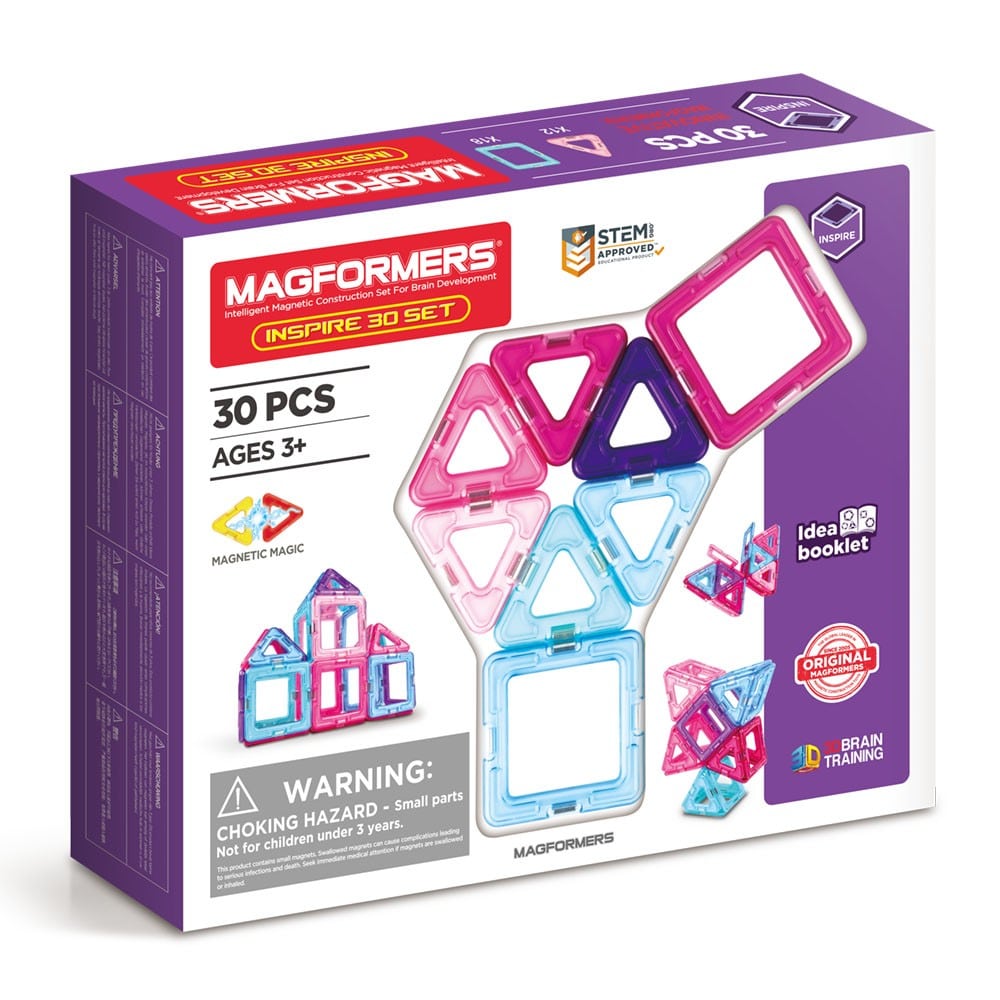 Magformers Inspire Set - Joc magnetic de construcție, 30 piese