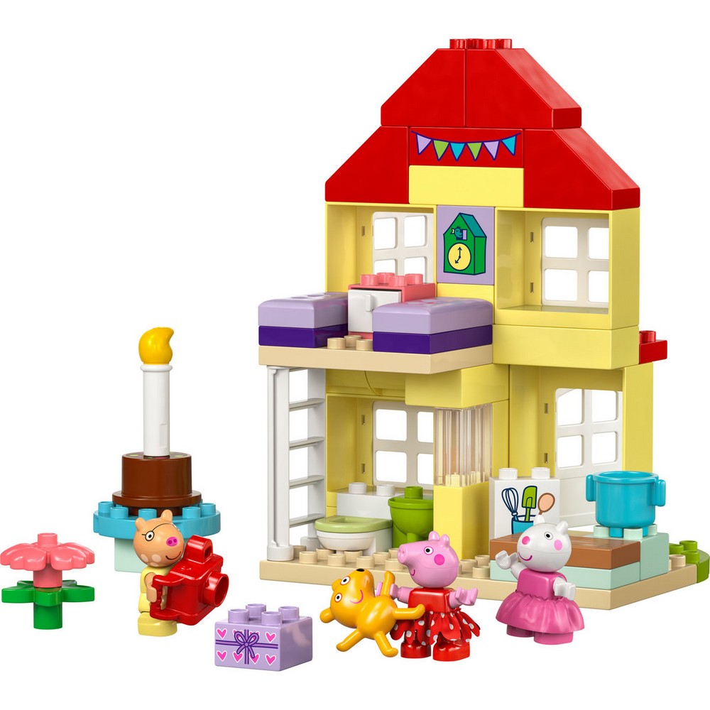 LEGO DUPLO Purcelusa Peppa si casa aniversara 10433 componente