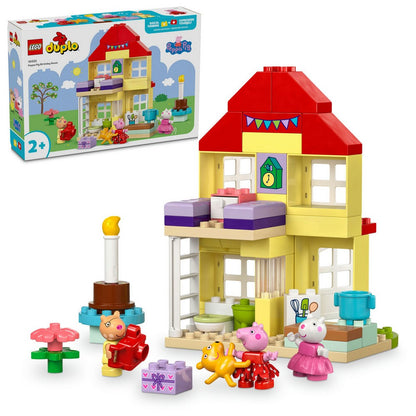 LEGO DUPLO Purcelusa Peppa si casa aniversara 10433 cutia si componente