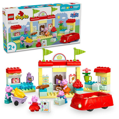 LEGO DUPLO Purcelusa Peppa si Supermarketul 10434 cutie si elemente de joc