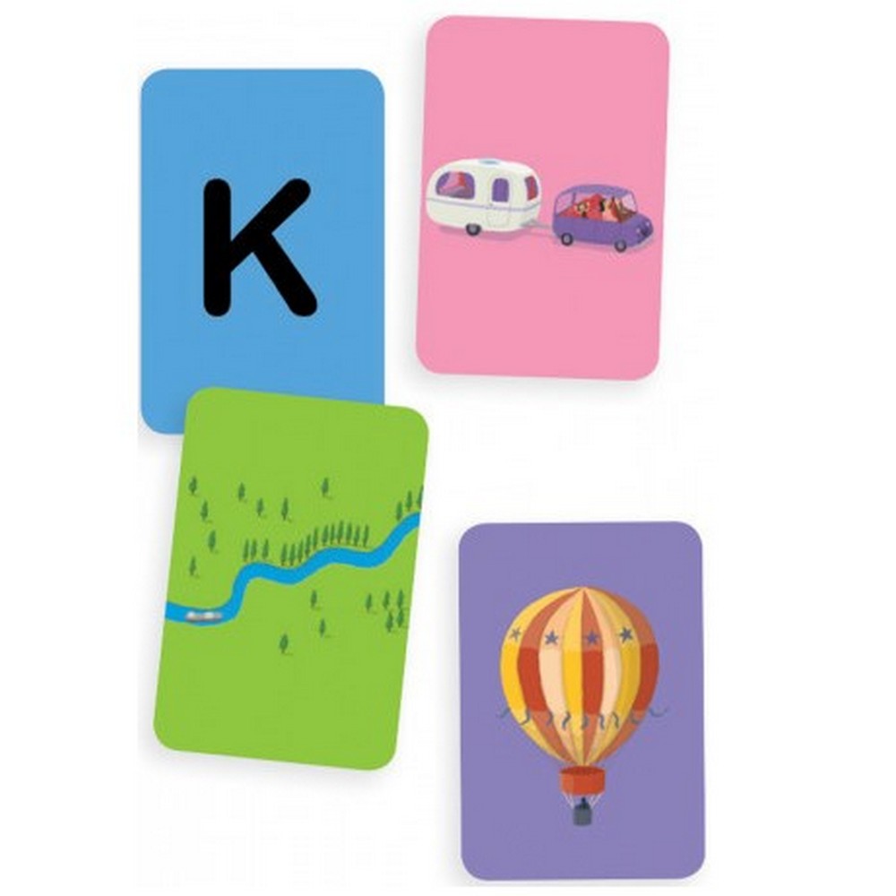 Djeco Mini Travel Katuvu - cateva carti din joc