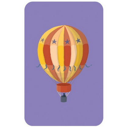 Djeco Mini Travel Katuvu - carte cu balon cu aer card, parte din joc