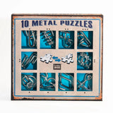 10 Metal Puzzles Set - Albastru