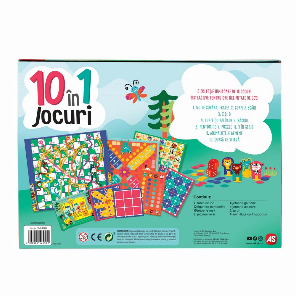 Set 10 Jocuri In 1 joc de societate în limba română