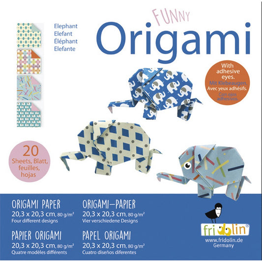 Origami amuzant Fridolin - Elefant - prefata ambalaj