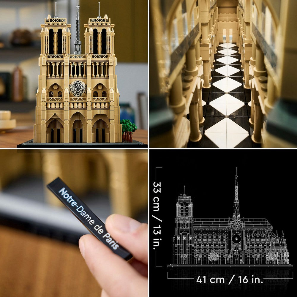 LEGO Architecture -  Notre-Dame de Paris 21061, 4383 piese