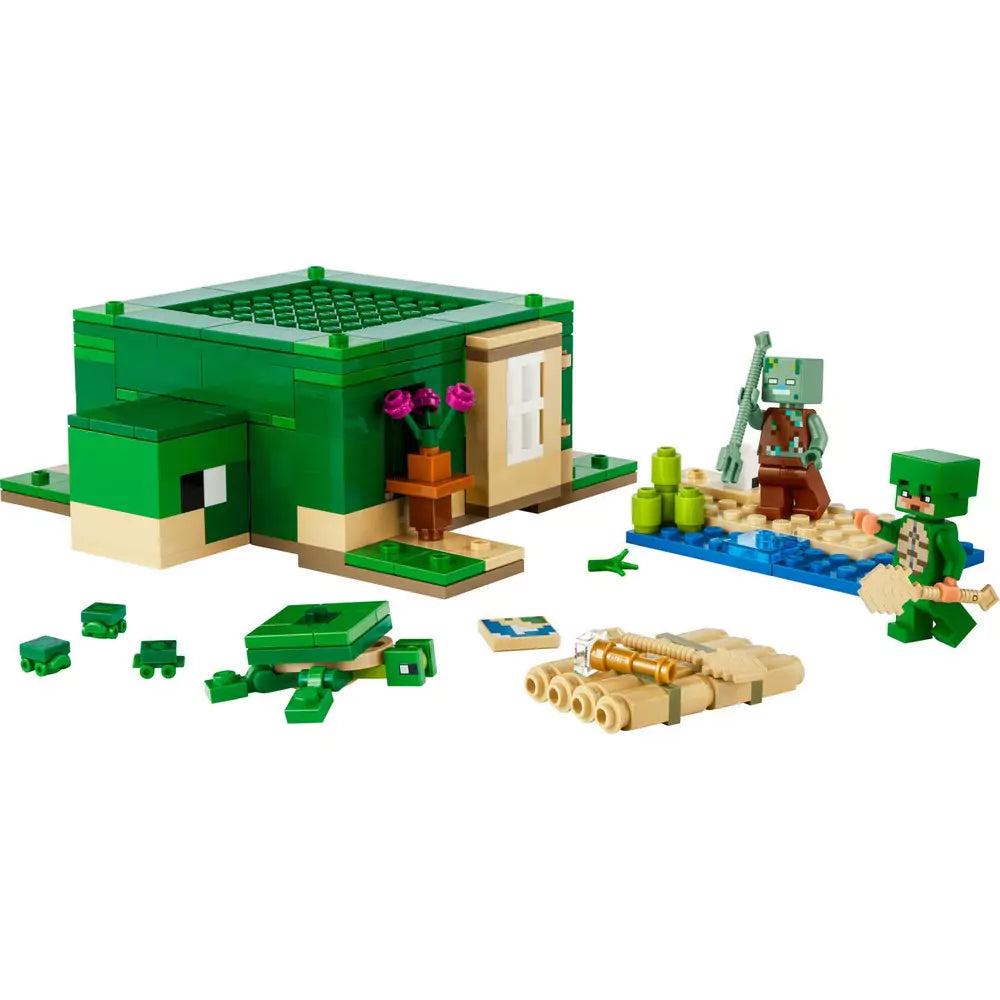 LEGO Minecraft A tengerparti teknősház 21254