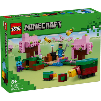 LEGO Minecraft Gradina cu ciresi înfloriti 21260 cutie fata