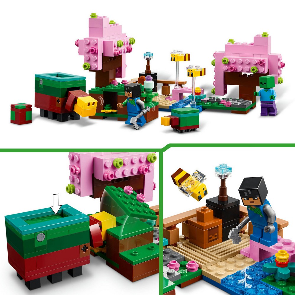 LEGO Minecraft Gradina cu ciresi înfloriti 21260 elemente de joc