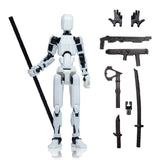 3D figură robot R13 - Alb