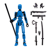 3D Figură robot R13 - Albastru