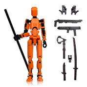 3D figură robot R13 - Portocaliu