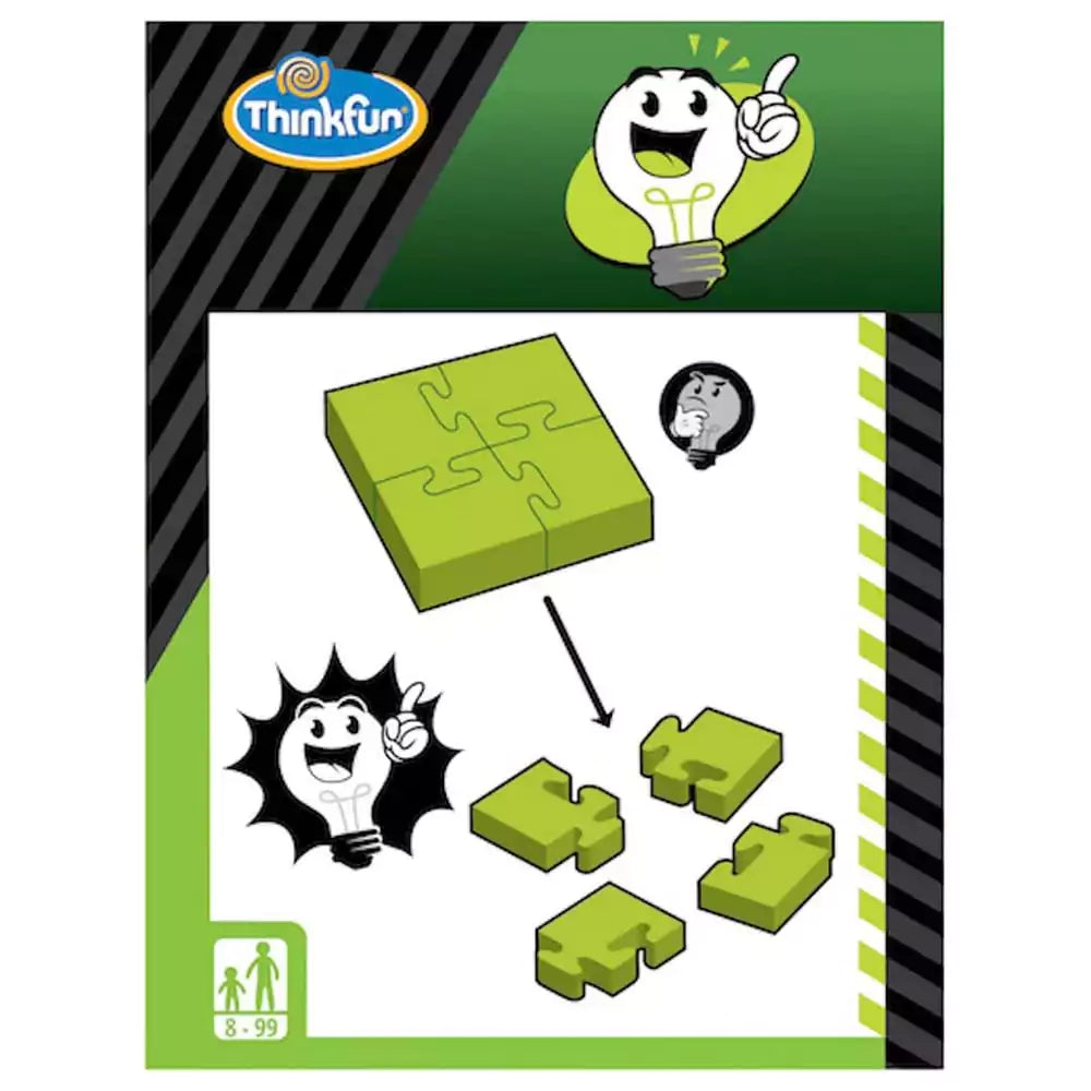 Thinkfun - Brainteaser: 4-Piece Jigsaw doboz hátsó része