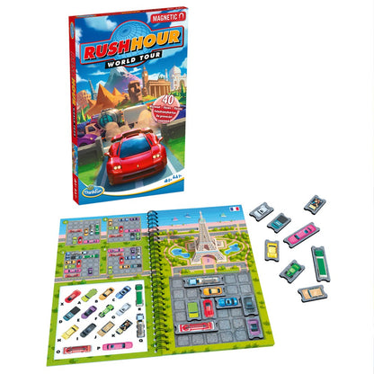 Thinkfun - Rush Hour World Tour, joc de logica magnetic, lb.romana