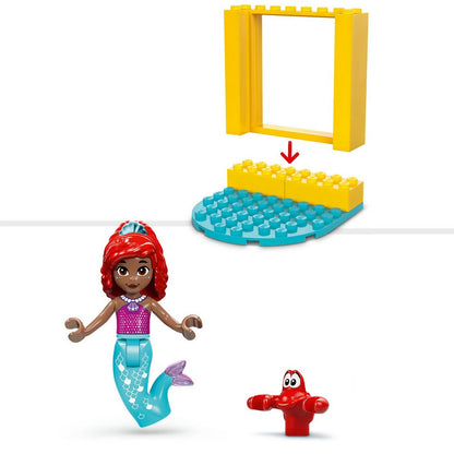 LEGO ǀ Disney Princess Scena muzicală a lui Ariel - figurina Ariel, Sebastian si oglinda lui Ariel