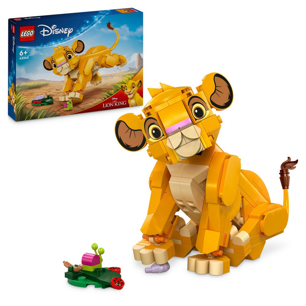 LEGO ǀ Disney Puiul Simba, Regele Leu - ambalaj si figurina completata