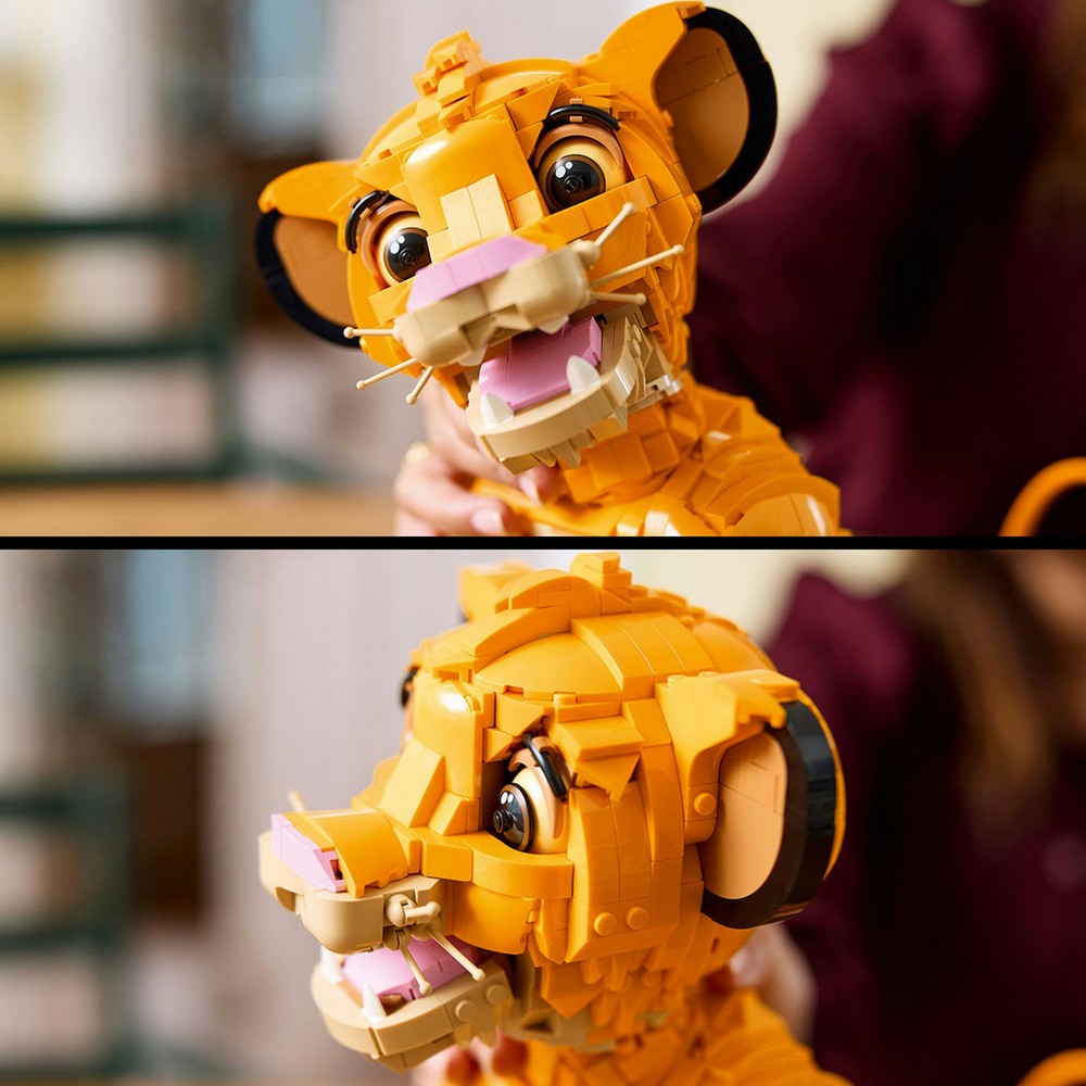 LEGO Disney Regele Leu, Adolescentul Simba - capul in doua pozitii