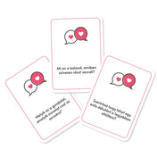 55 kérdés pozitív és tartalmas beszélgetésekhez példakérdés kártyák, amelyek mélyebb és pozitív beszélgetéseket indítanak el.