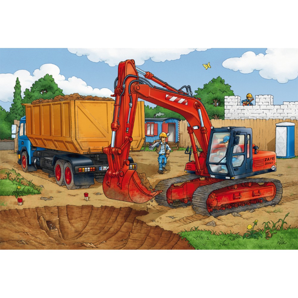 Puzzle Schmidt - Construction Work Ahead, 3x24 piese puzzle asamblat