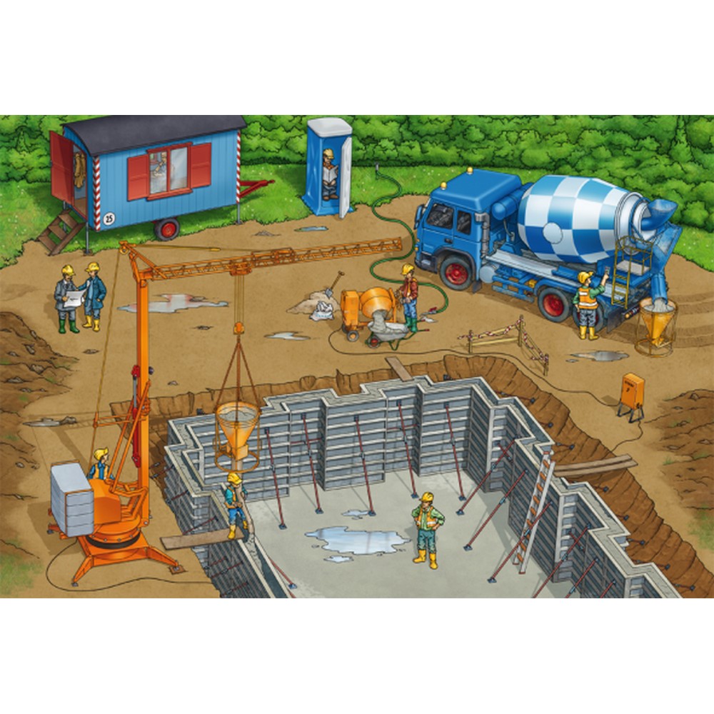 Puzzle Schmidt - Construction Work Ahead, 3x24 piese loc de constructii