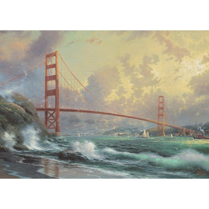 Puzzle Schmidt: Podul Golden Gate, 1000 piese, cutie metalică - imaginea de asamblat