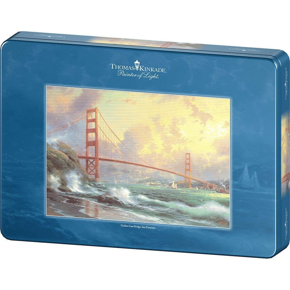 Puzzle Schmidt: Podul Golden Gate, 1000 piese, cutie metalică - ambalajul