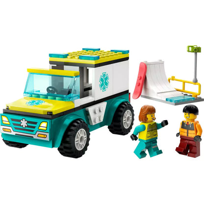 LEGO City Ambulanta de urgenta si snowboarder 60403