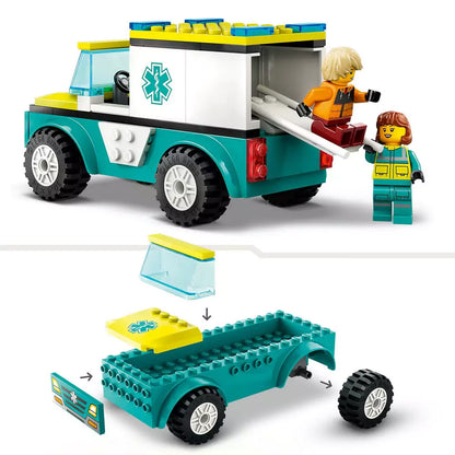 LEGO City Ambulanta de urgenta si snowboarder 60403